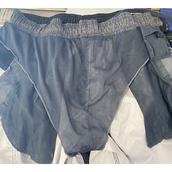 Speedo Board Shorts Men Medium Gray Swim Surf Cargo Pockets Drawstring Lined - Picture 4 of 11